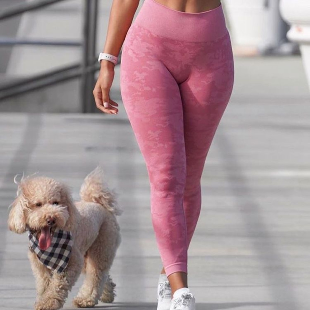 Pink Camo Seamless Leggings